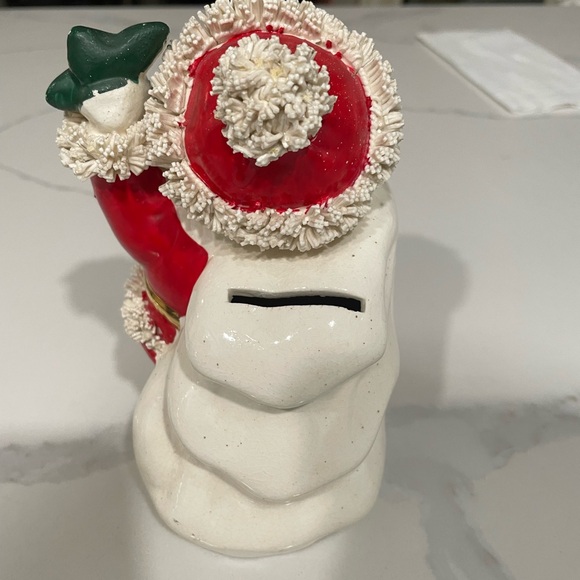Vintage Napco Ceramic Spaghetti Santa Bank - Picture 4 of 7